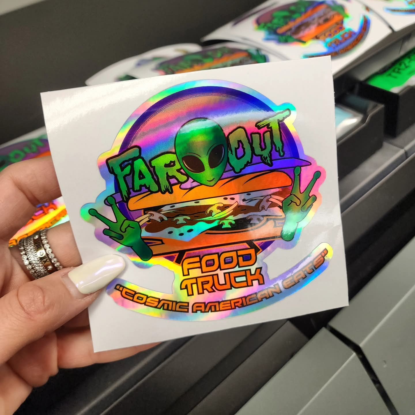 Holographic Stickers